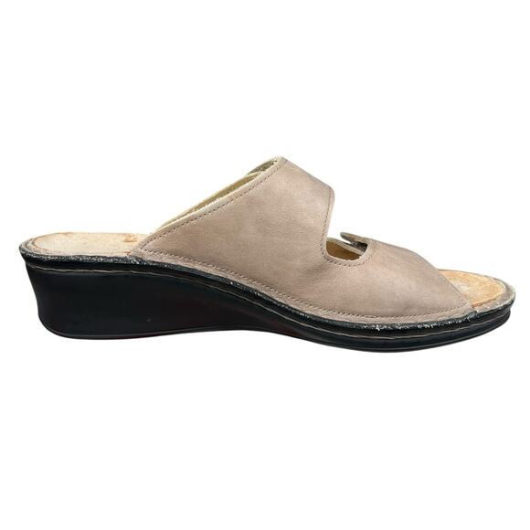 Finn Comfort Women’s Sansibar Tan Leather Slide Sandals Size 6 D US 8 D - Picture 4 of 10